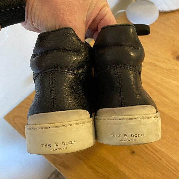 Rag & Bone Kent High Top Leather Sneakers Size 6 - Picture 6 of 11